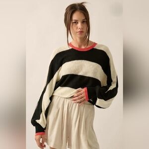 NWT Promesa Striped Slub Knit Sweater